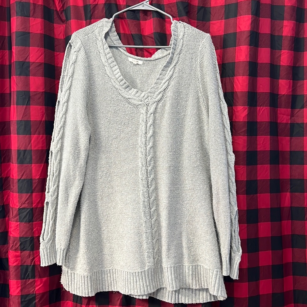 Maurice’s cut out sleeve tunic pullover, Size 2X